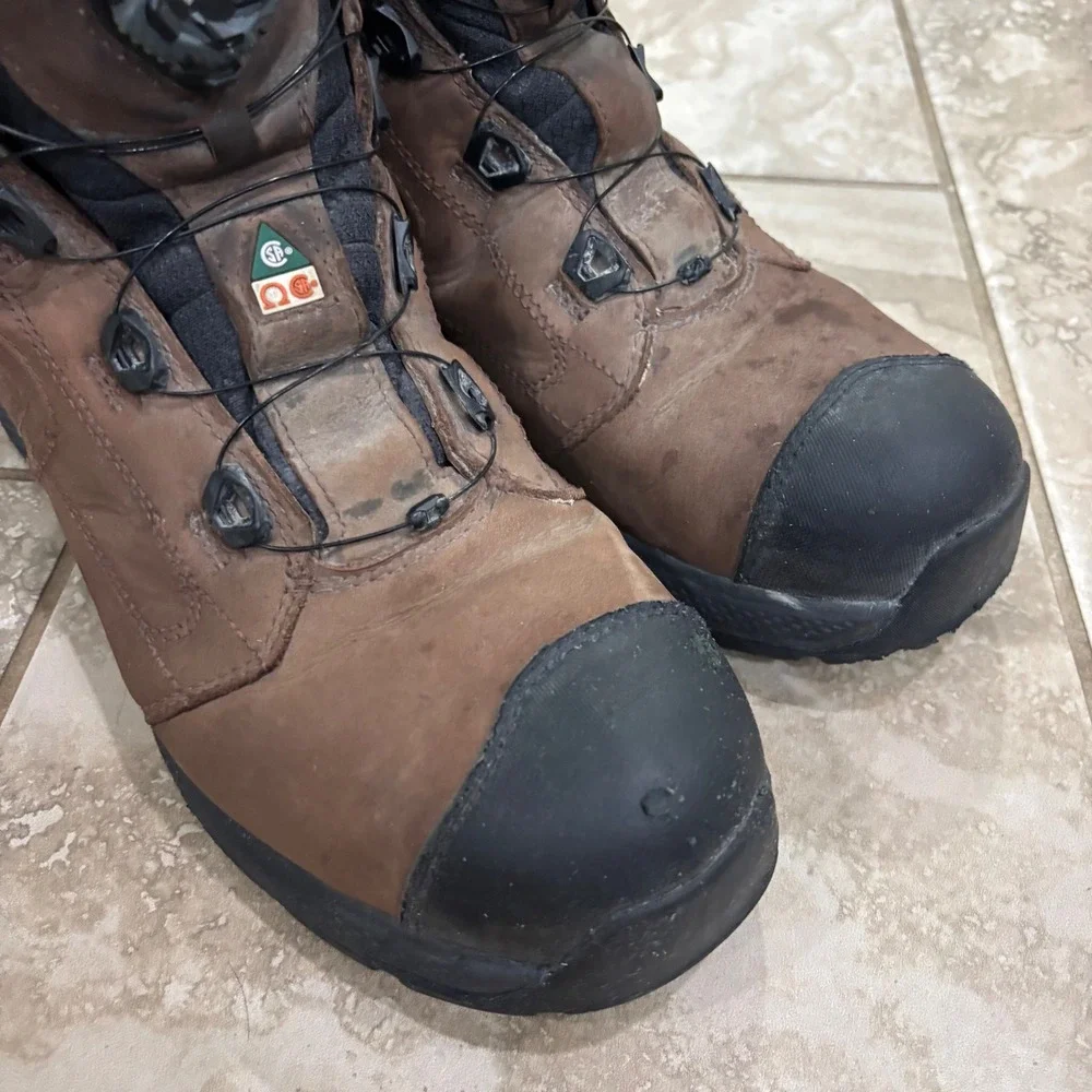 Red Wing 2452 X-Treme Lite BOA Safety Toe Work Boots Brown Mens 12 E2 Wide